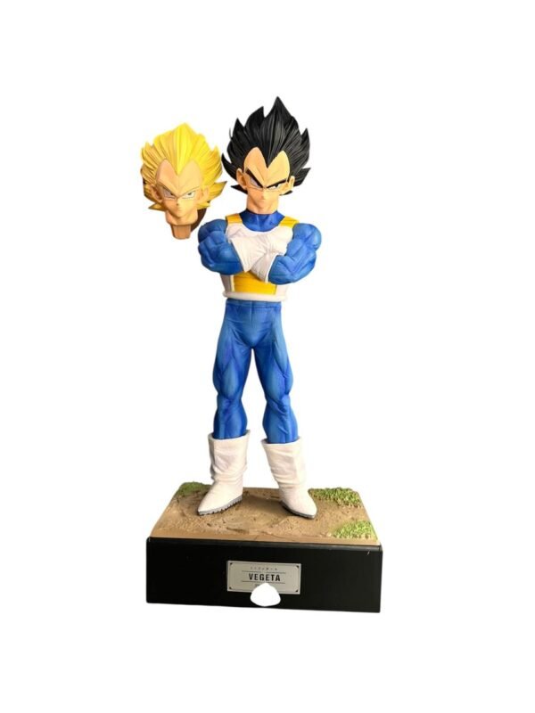 Figura De Dragon Ball Vegueta 1 Cabeza Mas - 28cm