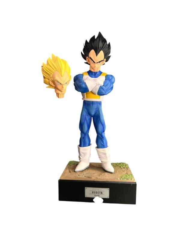 Figura De Dragon Ball Vegueta 1 Cabeza Mas - 28cm - Imagen 4