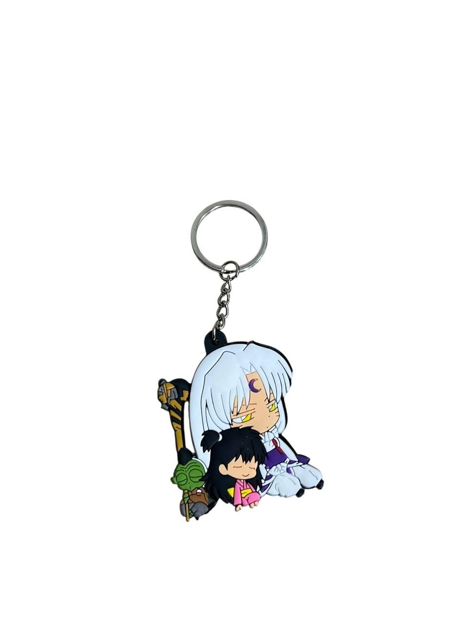 LLavero Goma Plano sesshomaru sentada inuyasha