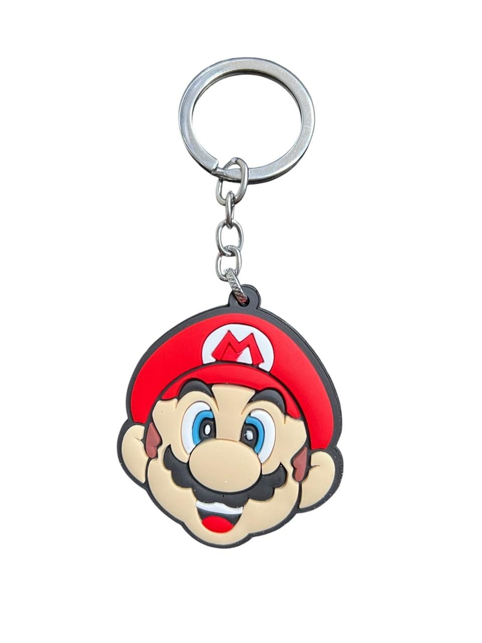 LLavero Goma Plano Cara Mario