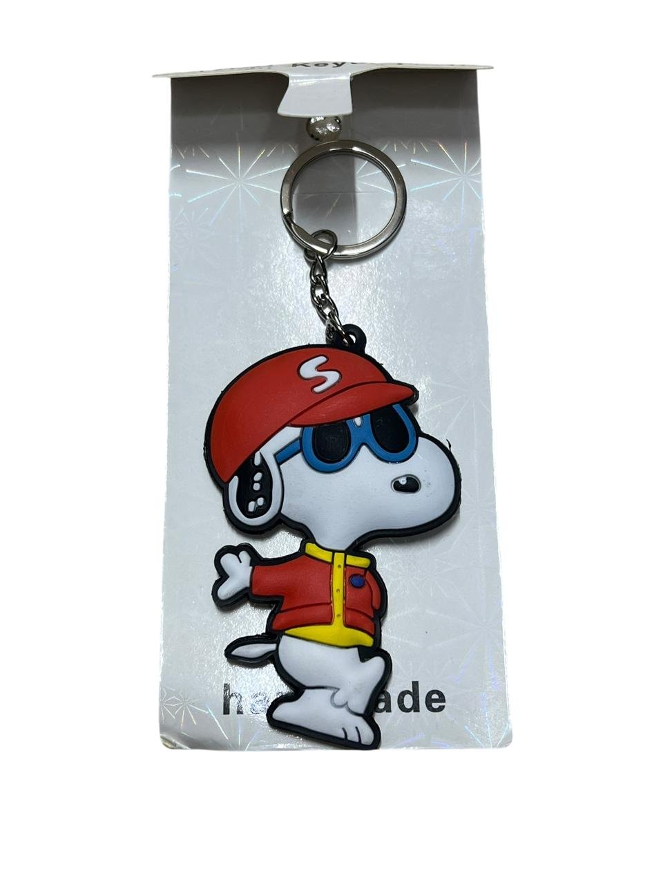 LLavero Goma Plano Snoopy Gorra - Imagen 3
