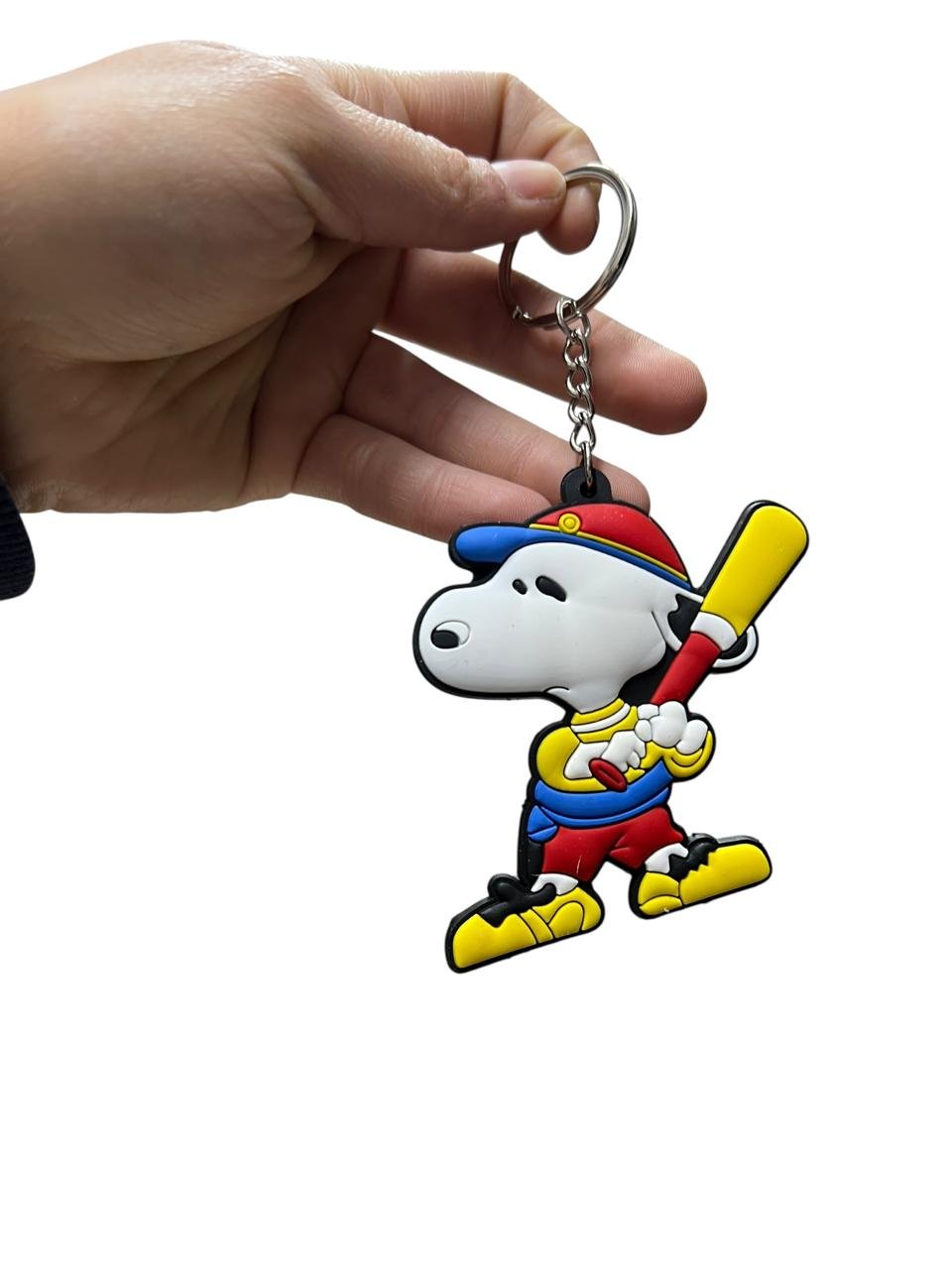 LLavero Goma Plano Snoopy Bate Beisbol - Imagen 4