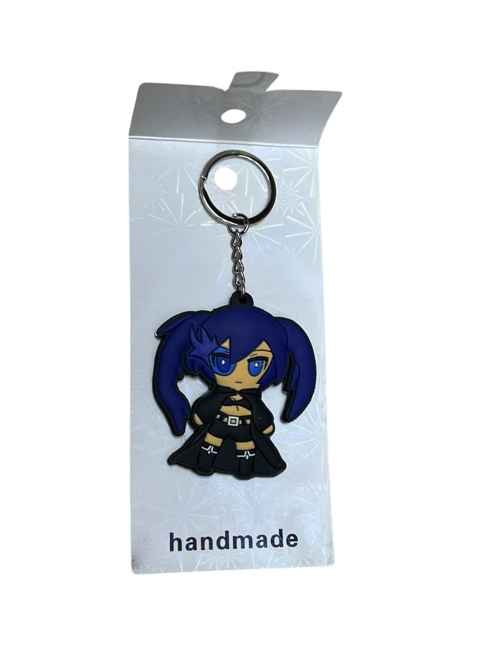LLavero Goma Plano Black Rock Shooter - Imagen 2