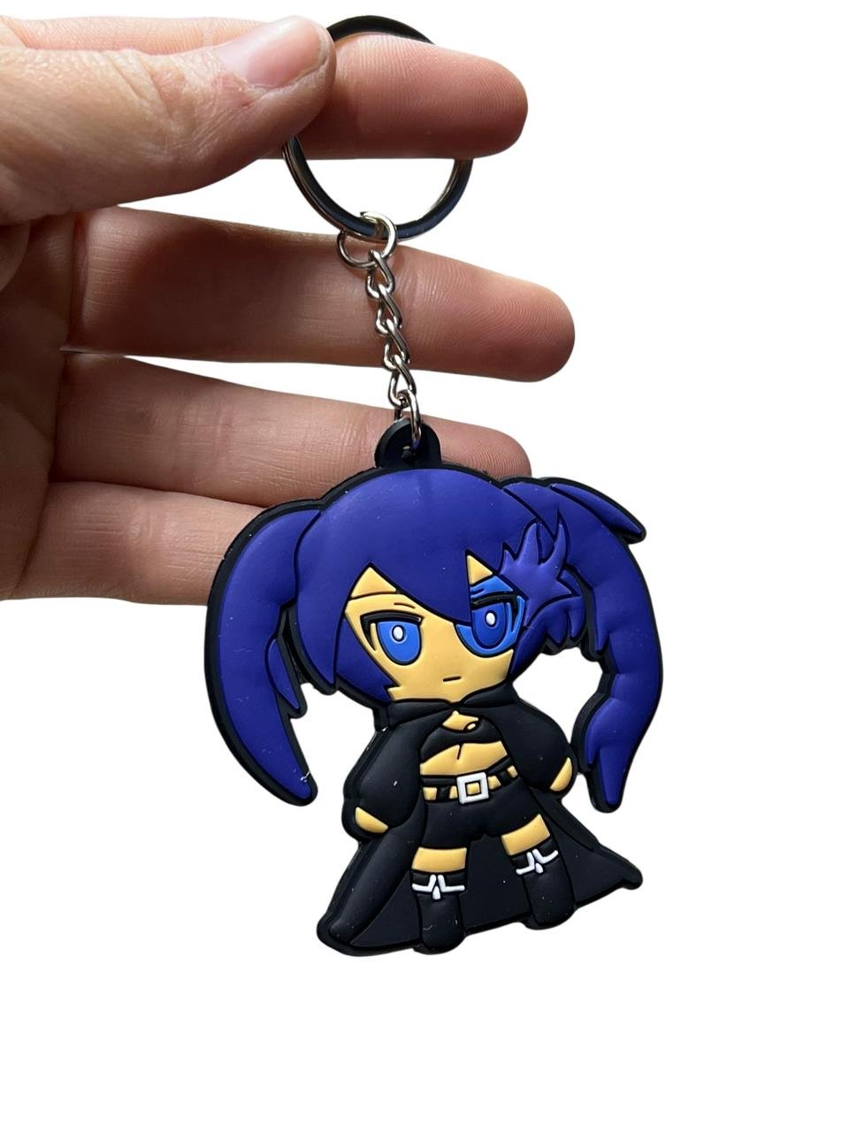 LLavero Goma Plano Black Rock Shooter - Imagen 4