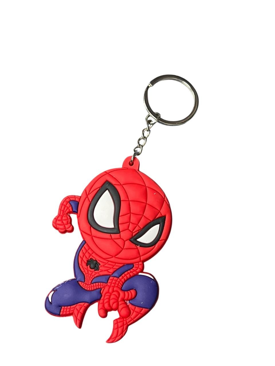 Llavero Goma Plano Spiderman Agachado