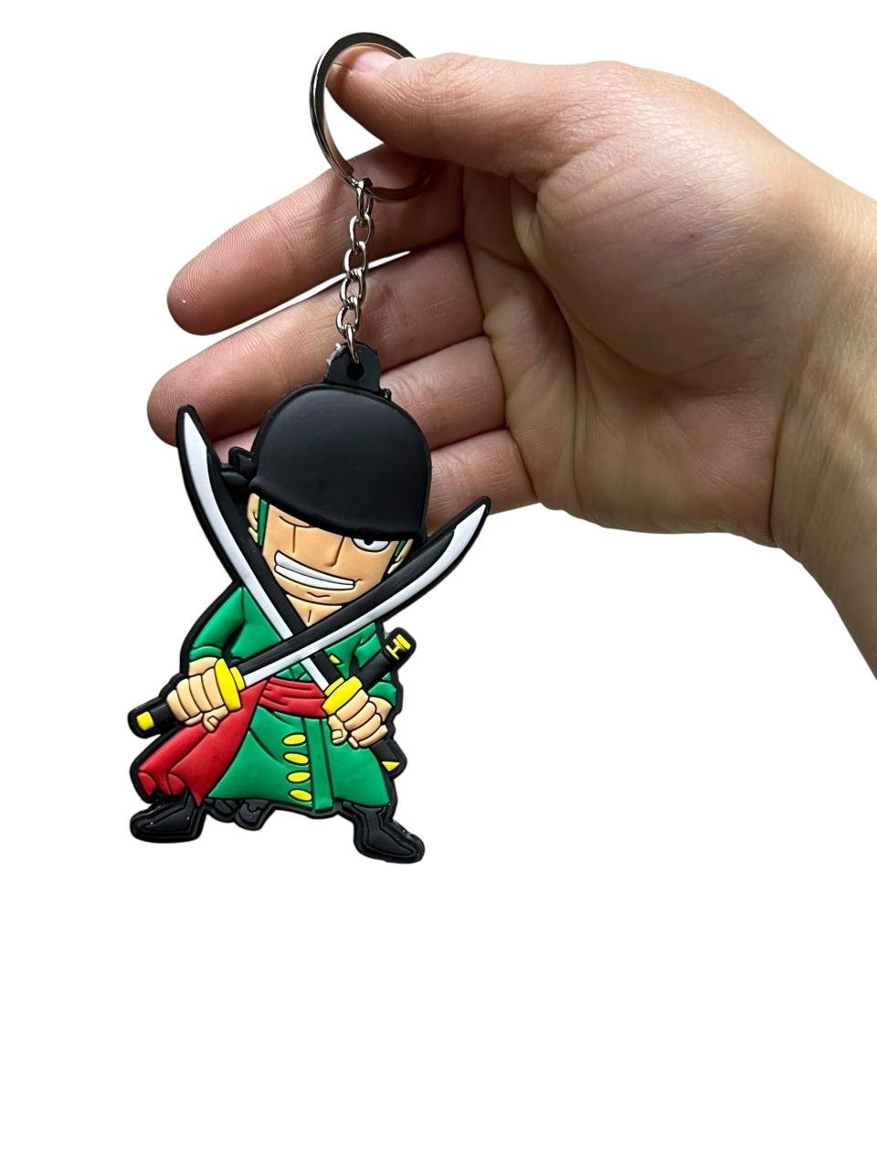 LLavero Goma Plano Zoro Katanas One Piece - Imagen 4
