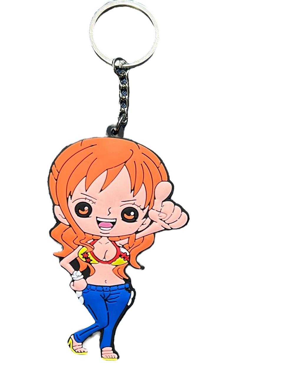 LLavero Goma Plano Nami One Piece