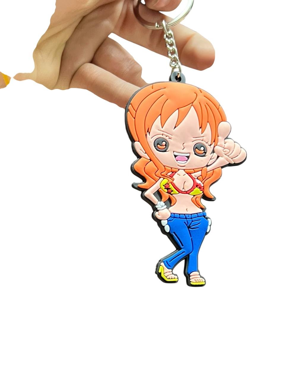 LLavero Goma Plano Nami One Piece - Imagen 2