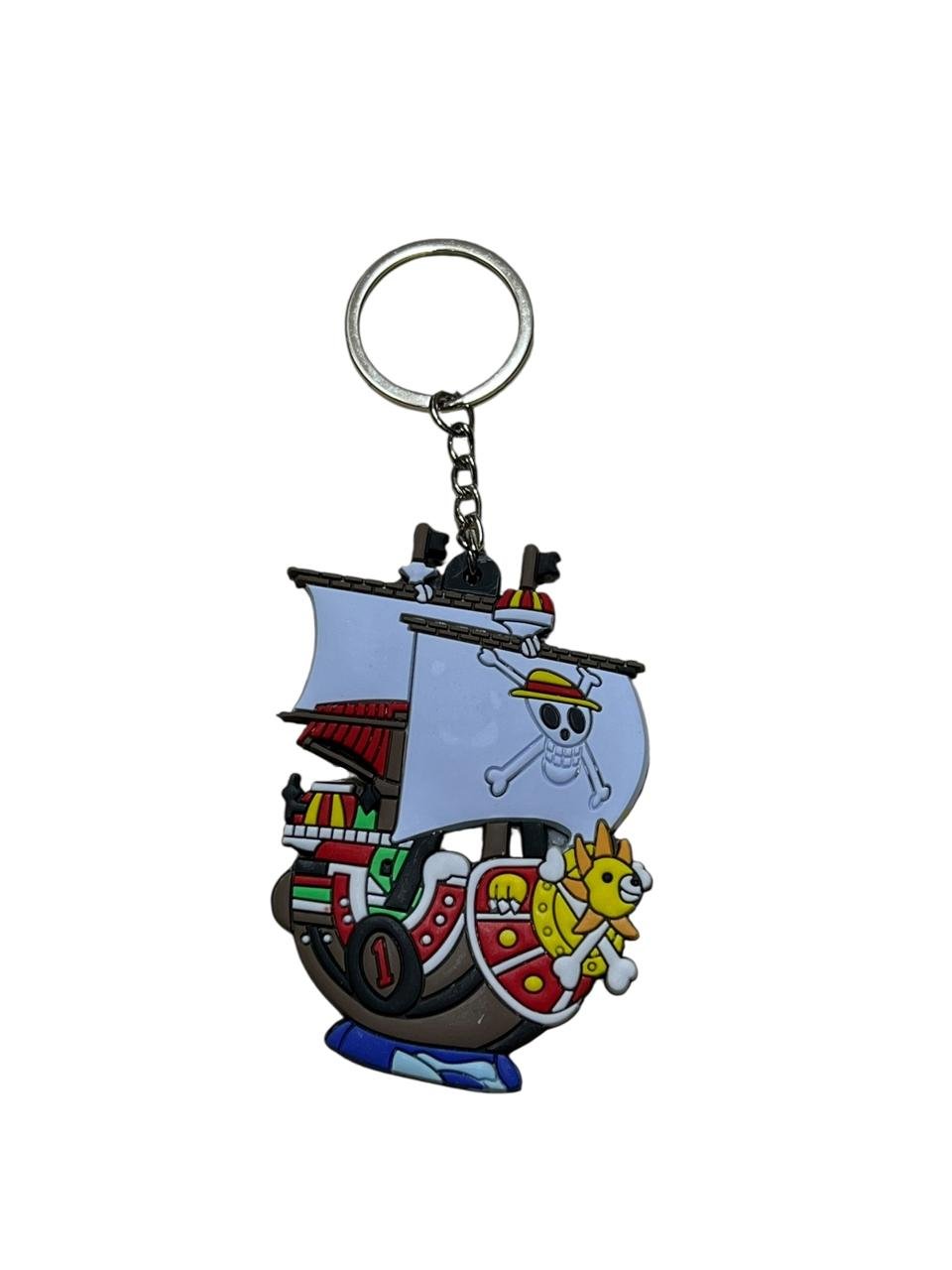 LLavero Goma Plano Barco Thousand Sunny One Piece - Imagen 2