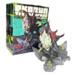 Figura Okarun Arrodillado Base Piedra 12cm Dandadan