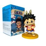 Figura Mini Labubu Monkey D. Luffy 9cm One Piece