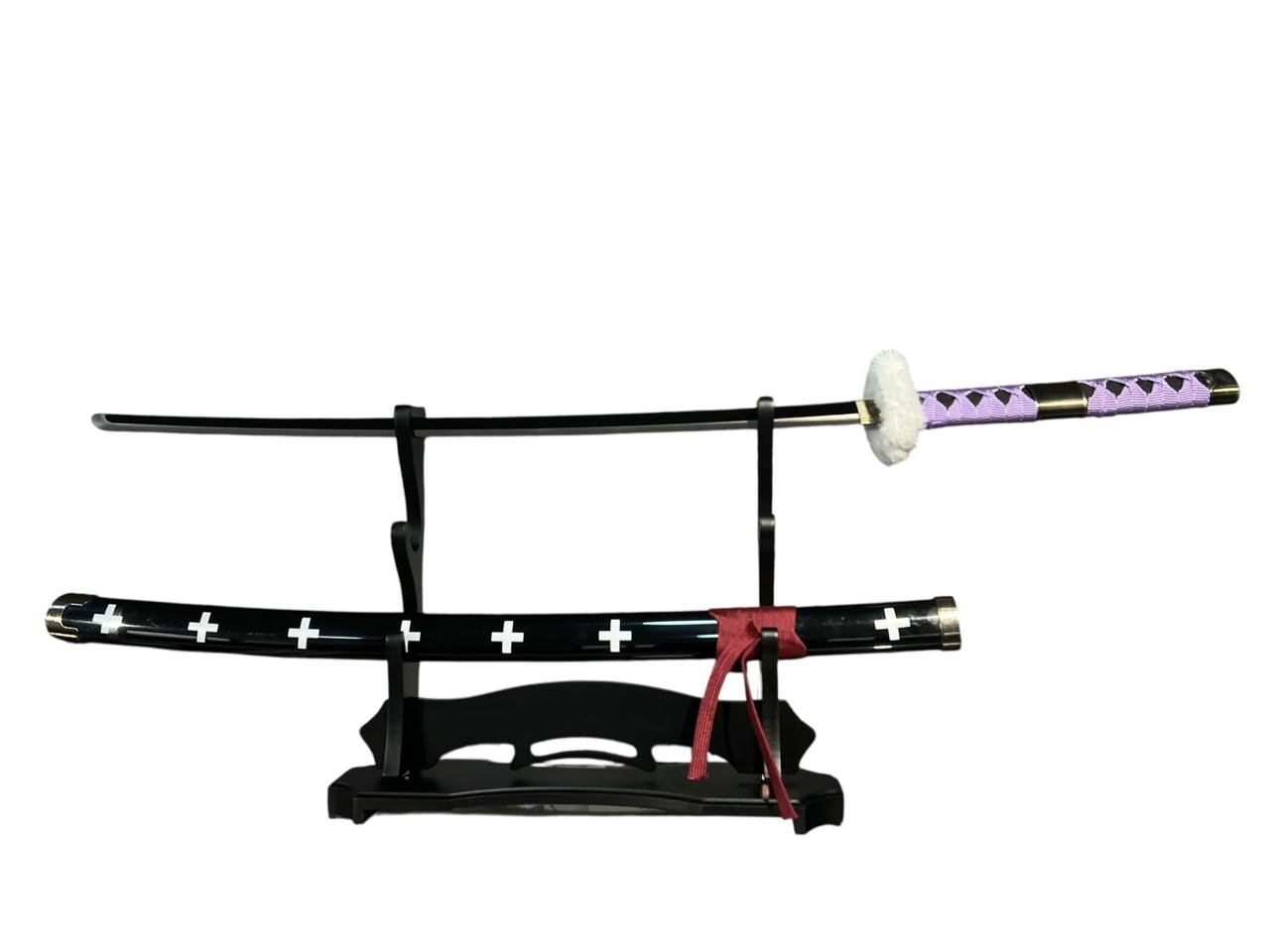 Katana Trafalgar Law- Kikoku Violeta Acero One Piece - Imagen 4