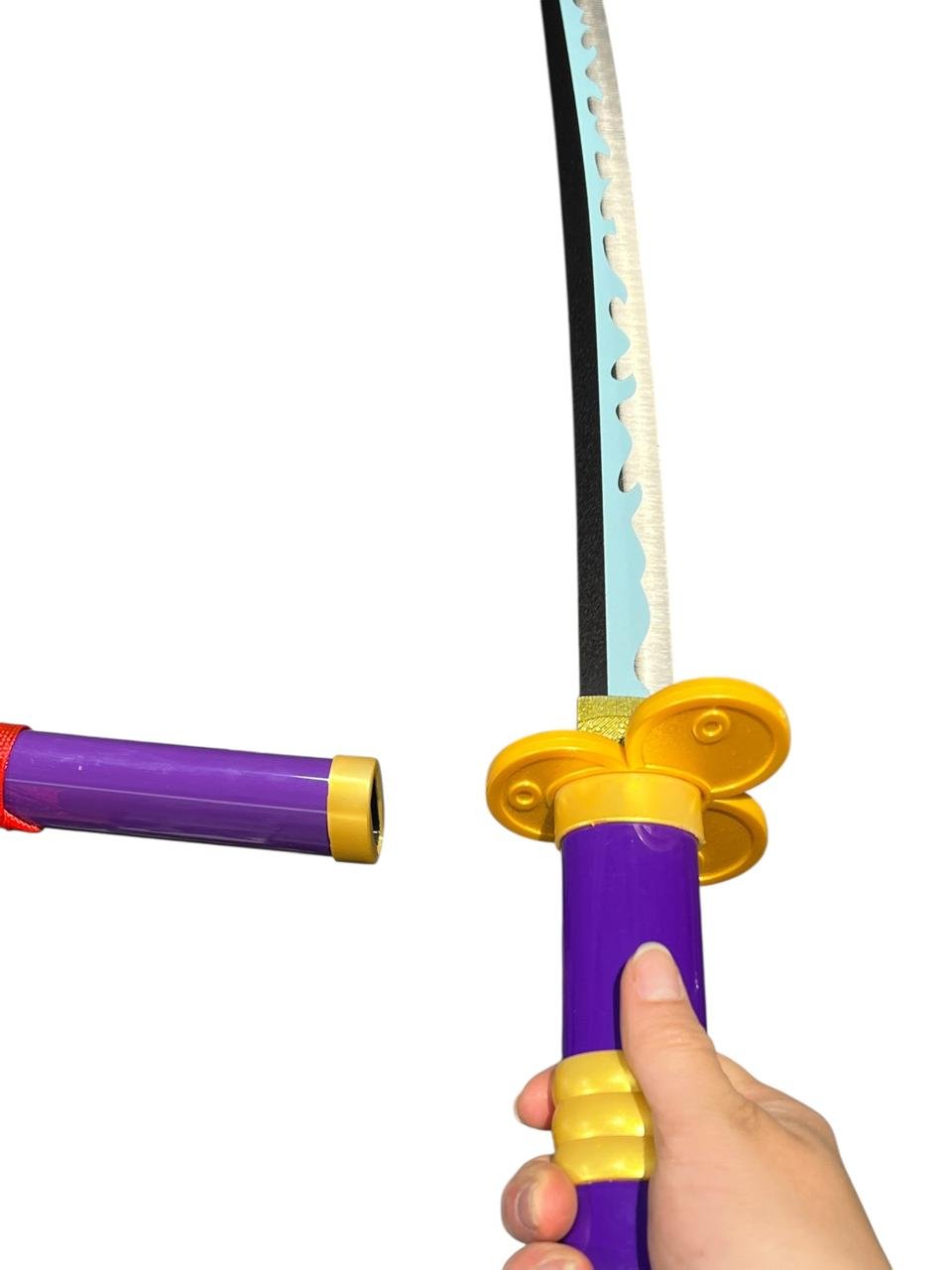 Katana Zoro Enma Morado Acero One Piece - Imagen 5