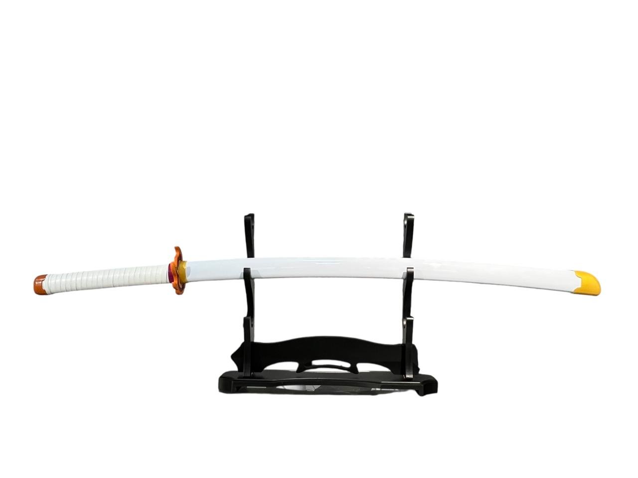 Katana Acero Rengoku Blanco Demon Slayer - Imagen 3