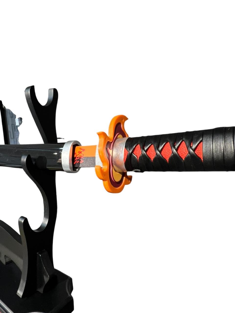 Katana Acero Tanjiro- Rengoku Hoja Naranja Demon Slayer - Imagen 2