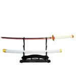 Katana Acero Rengoku Blanco Demon Slayer