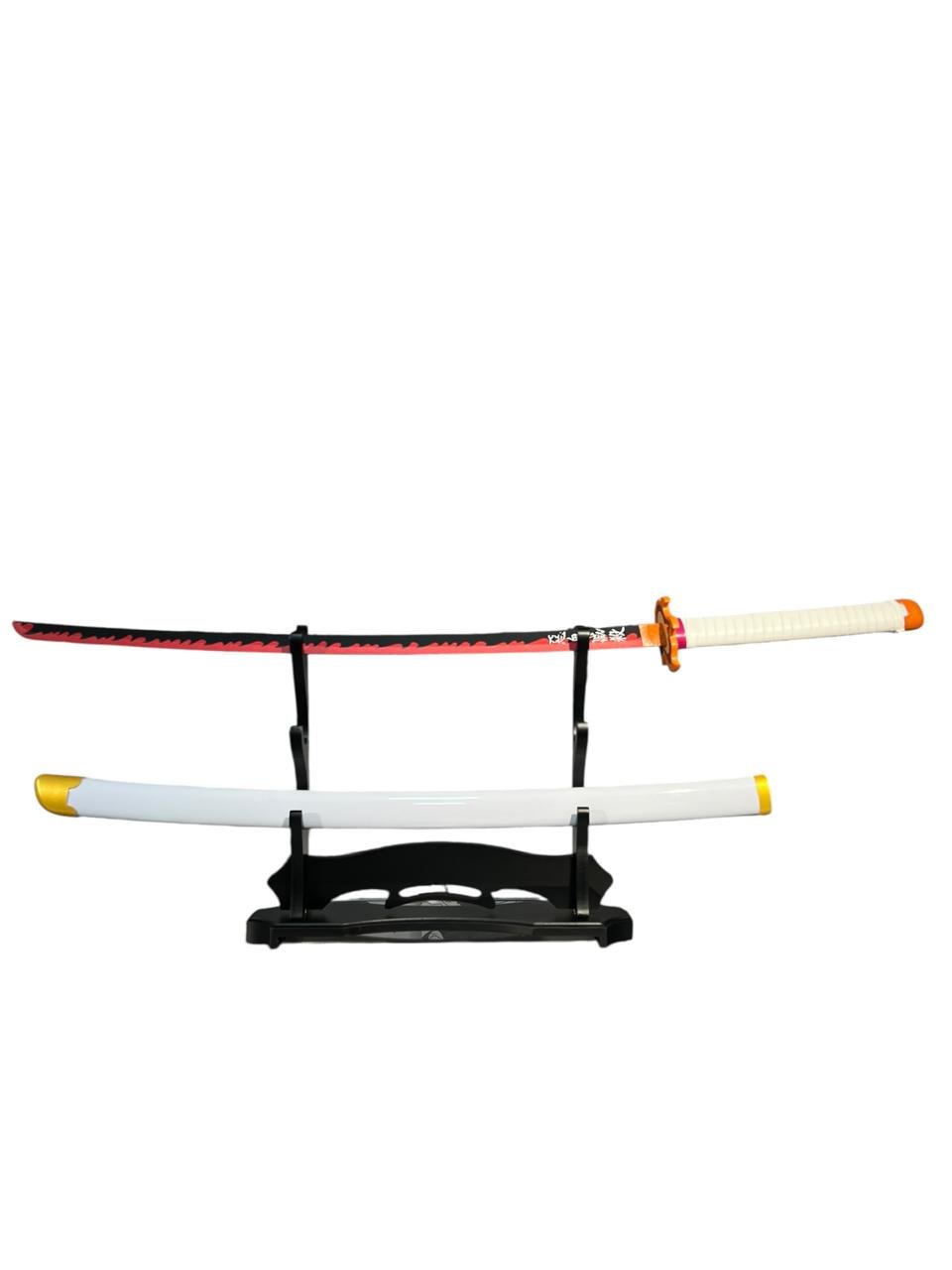 Katana Acero Rengoku Blanco Demon Slayer