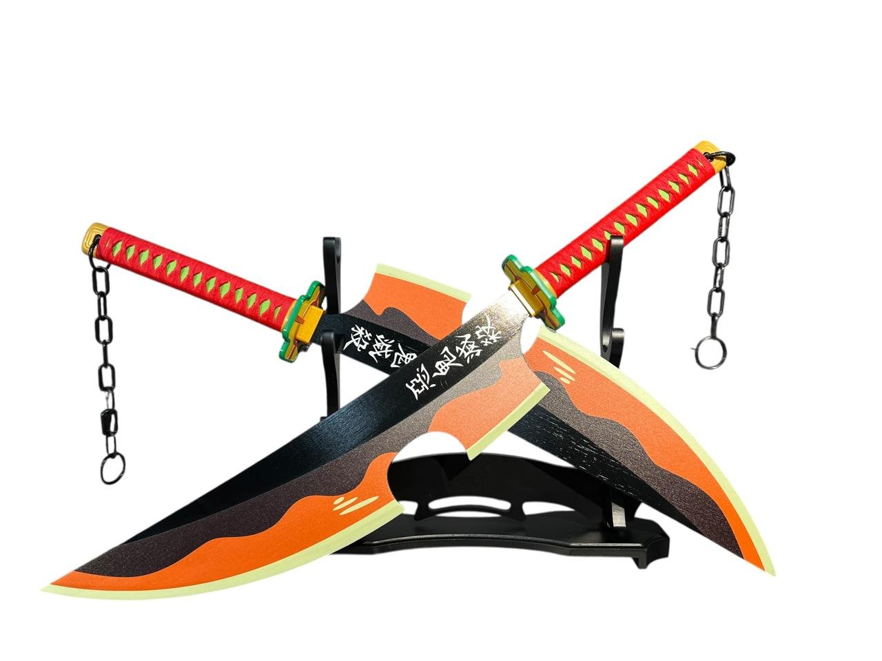 Katanas Madera Tengen Uzui Demon Slayer - Imagen 5