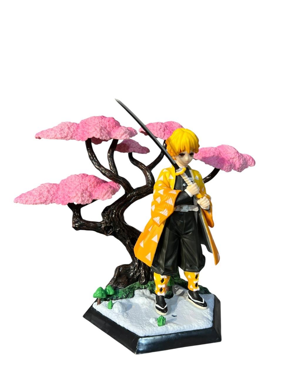 Figura Tipo Diorama Zenitsu Árbol 18cm Demon Slayer - Imagen 3