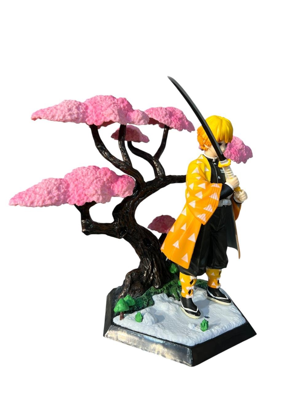 Figura Tipo Diorama Zenitsu Árbol 18cm Demon Slayer - Imagen 4