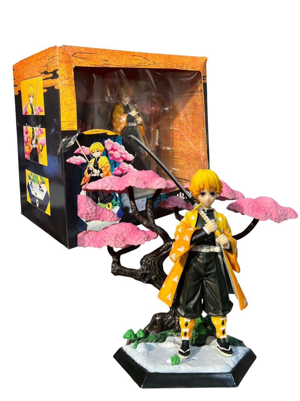 Figura Tipo Diorama Zenitsu Árbol 18cm Demon Slayer