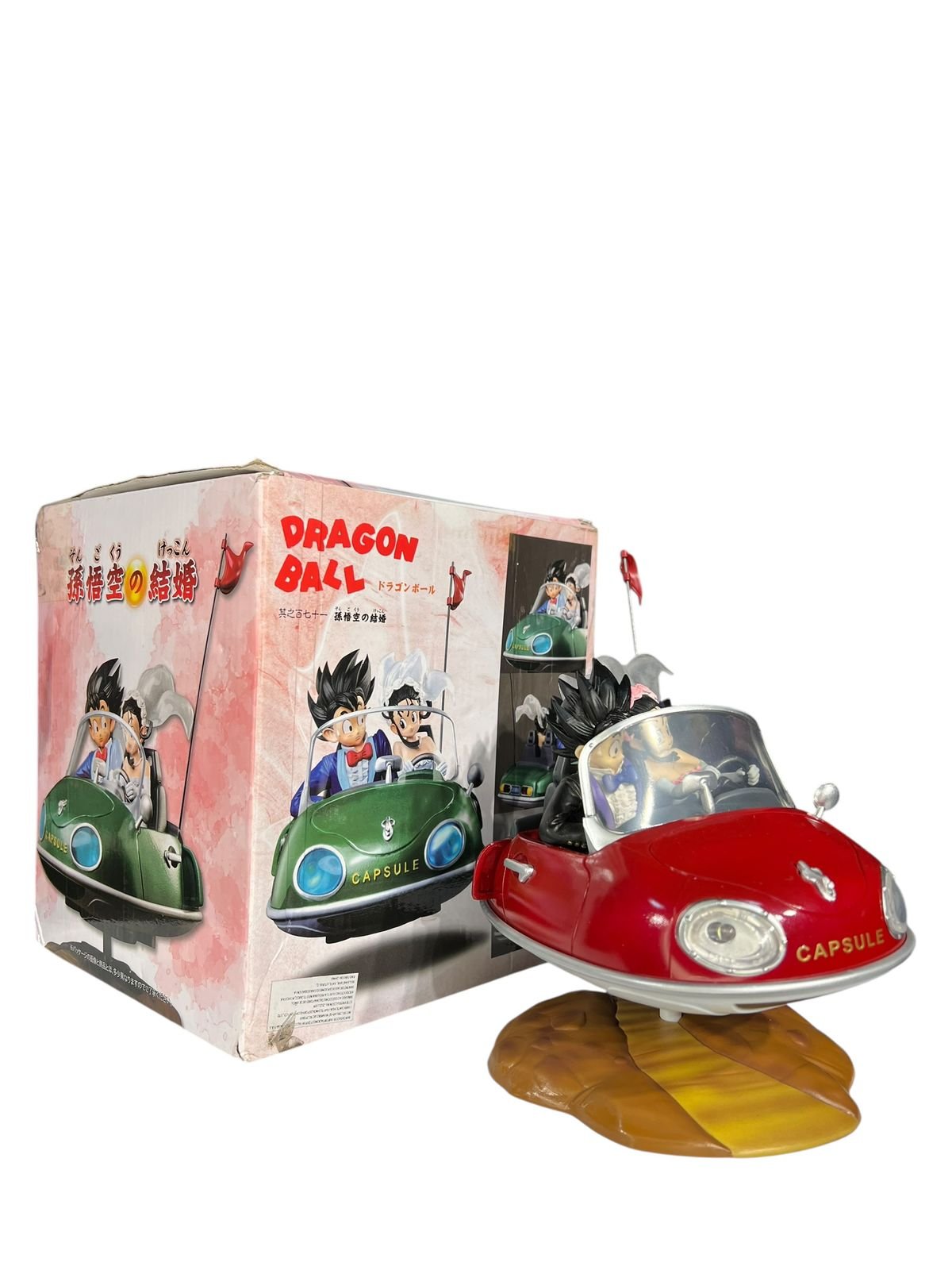 Figura Coleccionable De Goku En El Carro Con Milk De 16 Cm Dragon Ball