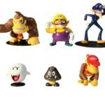 Figuras X 6 Warrior, Waluigi,fantasma 8 A 2cm Mario