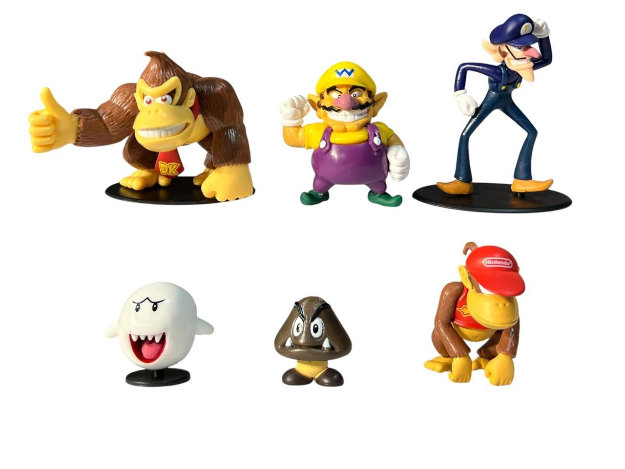 Figuras X 6 Warrior, Waluigi,fantasma 8 A 2cm Mario