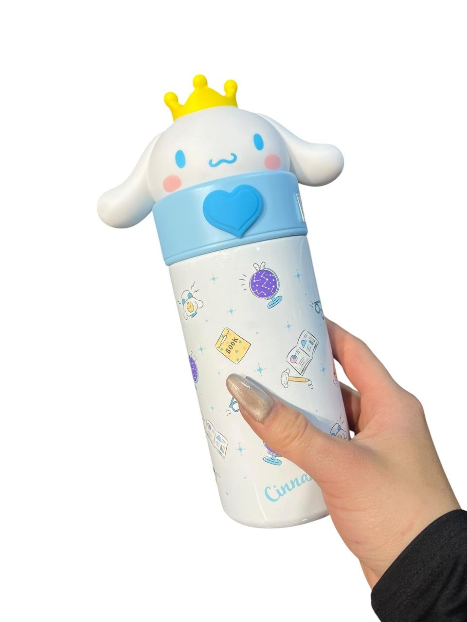 Termo Cara Cinnamoroll 21 Cm Sanrio 350 Ml Blanco - Imagen 4