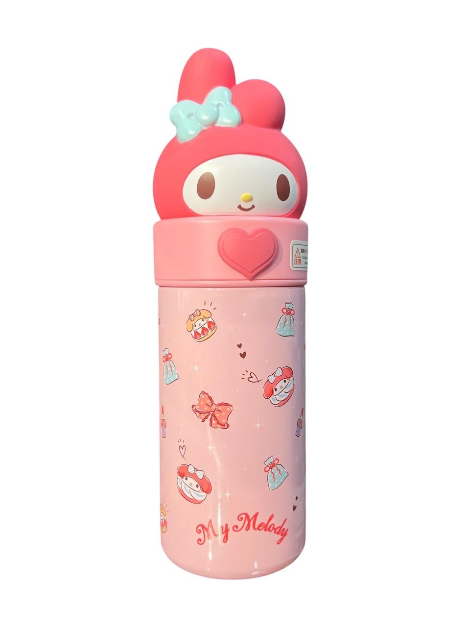Termo Cara My Melody 24 Cm Sanrio 350 Ml Coral - Imagen 4