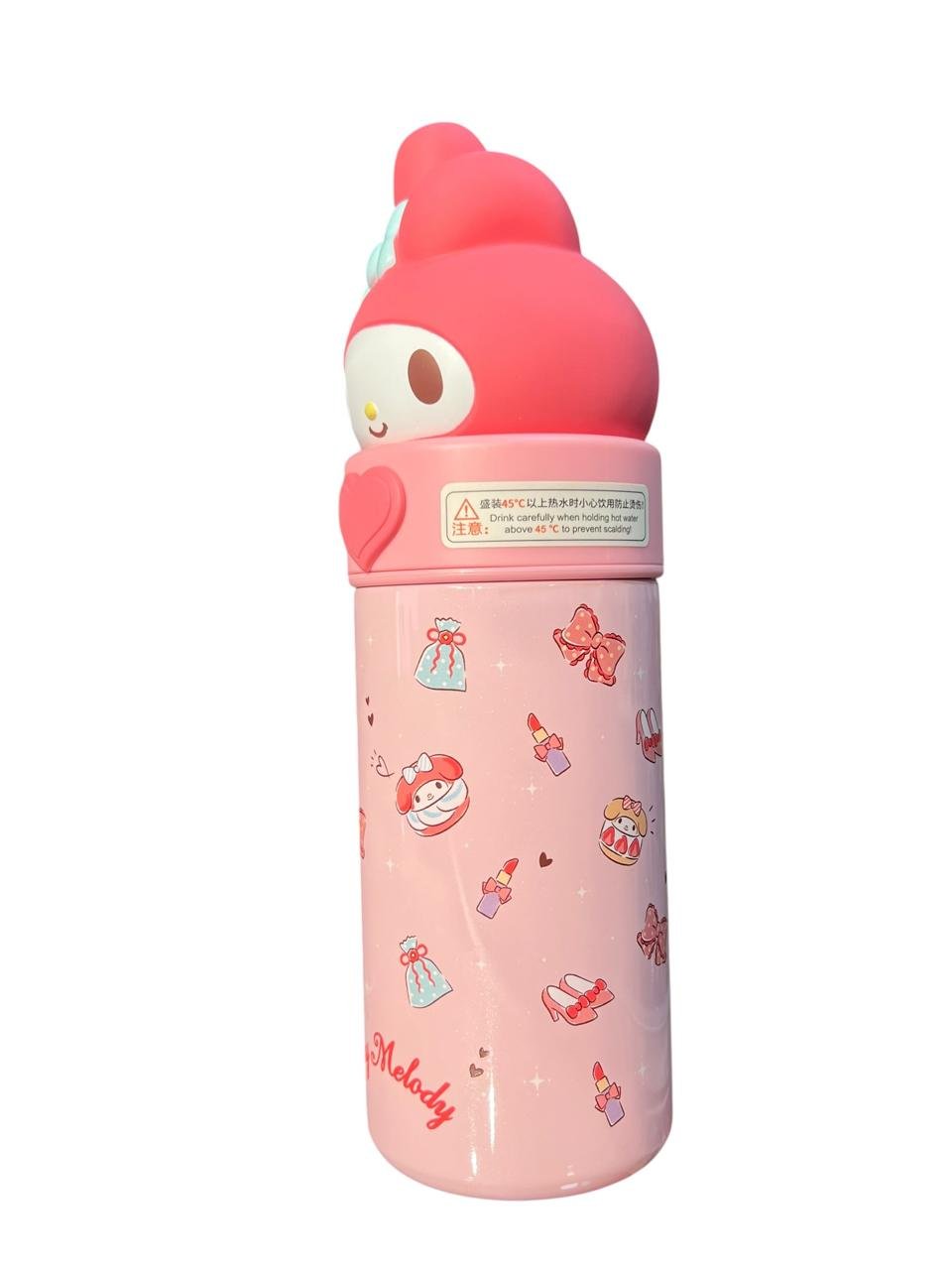 Termo Cara My Melody 24 Cm Sanrio 350 Ml Coral - Imagen 5