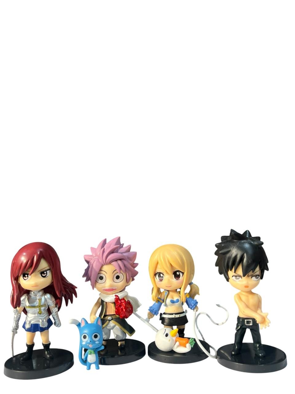 Figuras X4 Cabezones Personajes Fairy Tail 9cm - Imagen 6