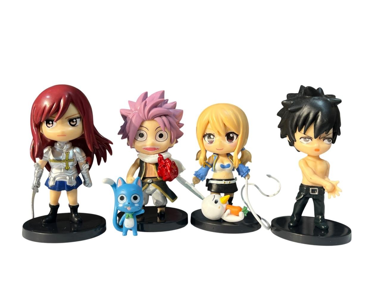 Figuras X4 Cabezones Personajes Fairy Tail 9cm - Imagen 5