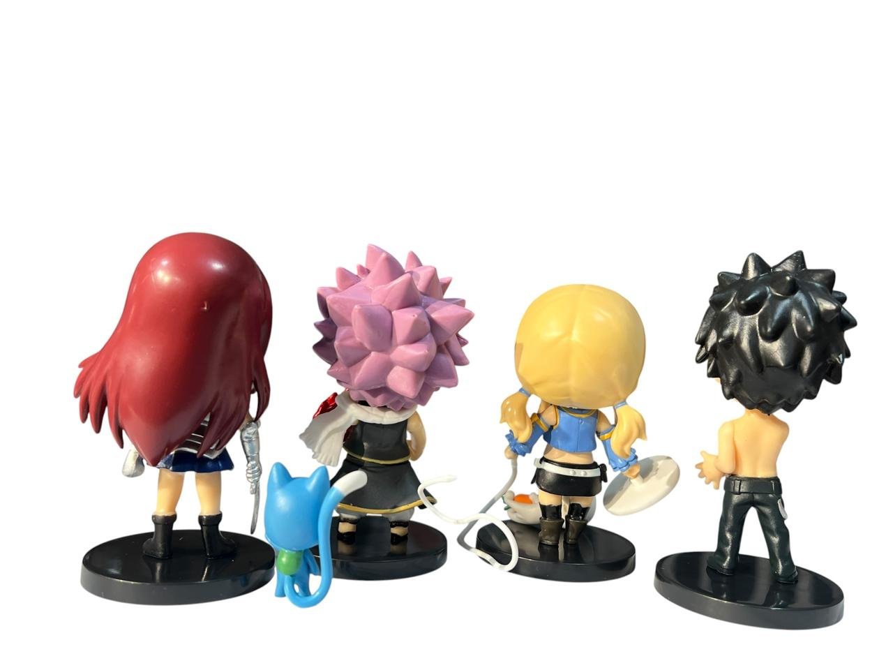 Figuras X4 Cabezones Personajes Fairy Tail 9cm - Imagen 3