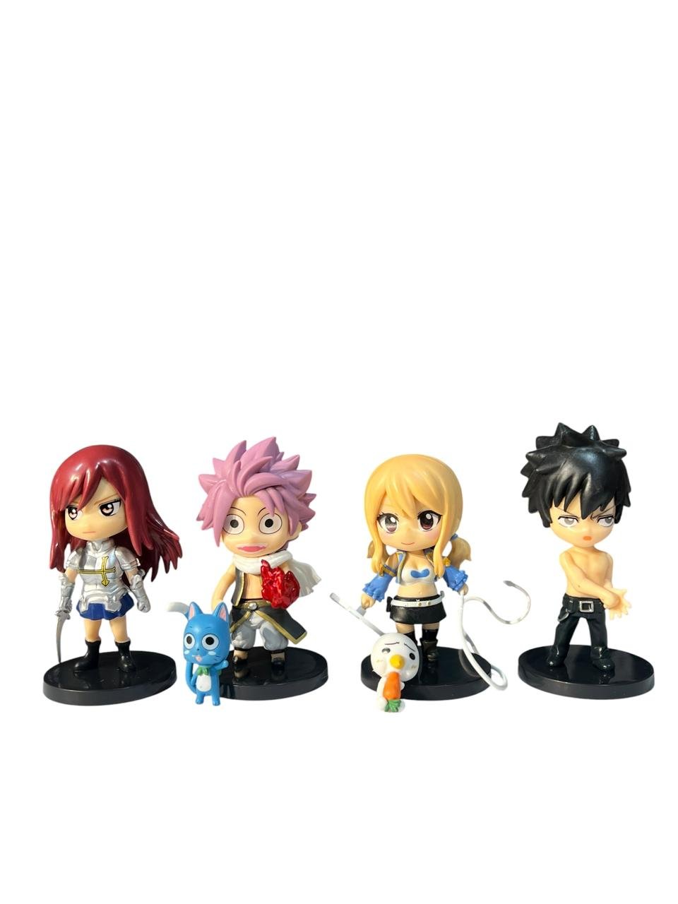 Figuras X4 Cabezones Personajes Fairy Tail 9cm - Imagen 7