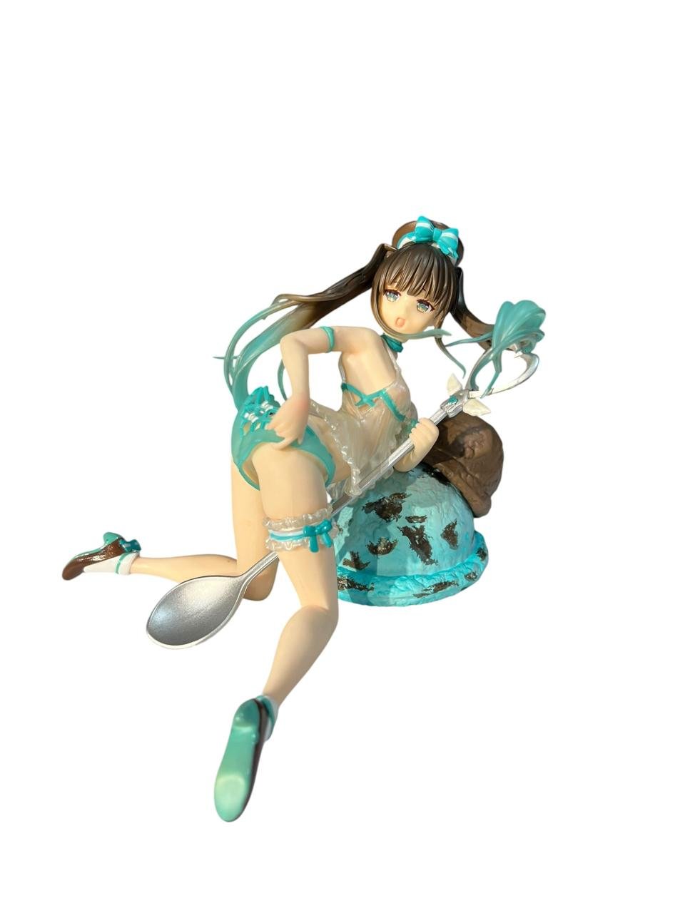Figura Icecream Tasting Girl Choco 15cm - Imagen 3