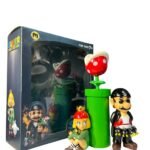 Figura Mario Traje Negro Y Princesa The Professional Action