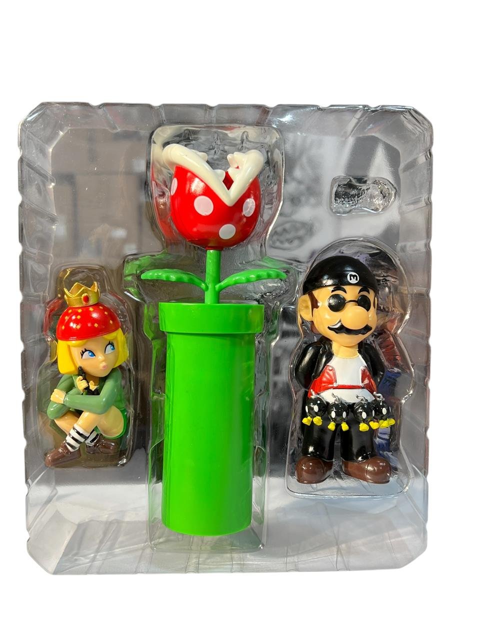 Figura Mario Traje Negro Y Princesa The Professional Action - Imagen 7