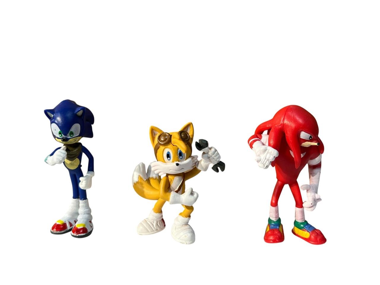 Figuras X 6 Sonic 7 Y 4 Cm Caja Azul - Imagen 4