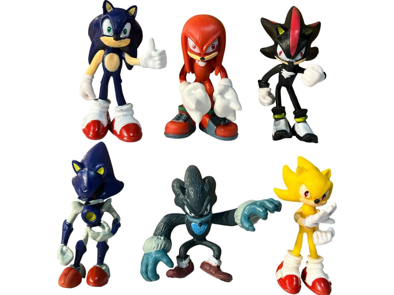 Figuras X 6 Sonic 7 Y 4 Cm Caja Negra 1.0