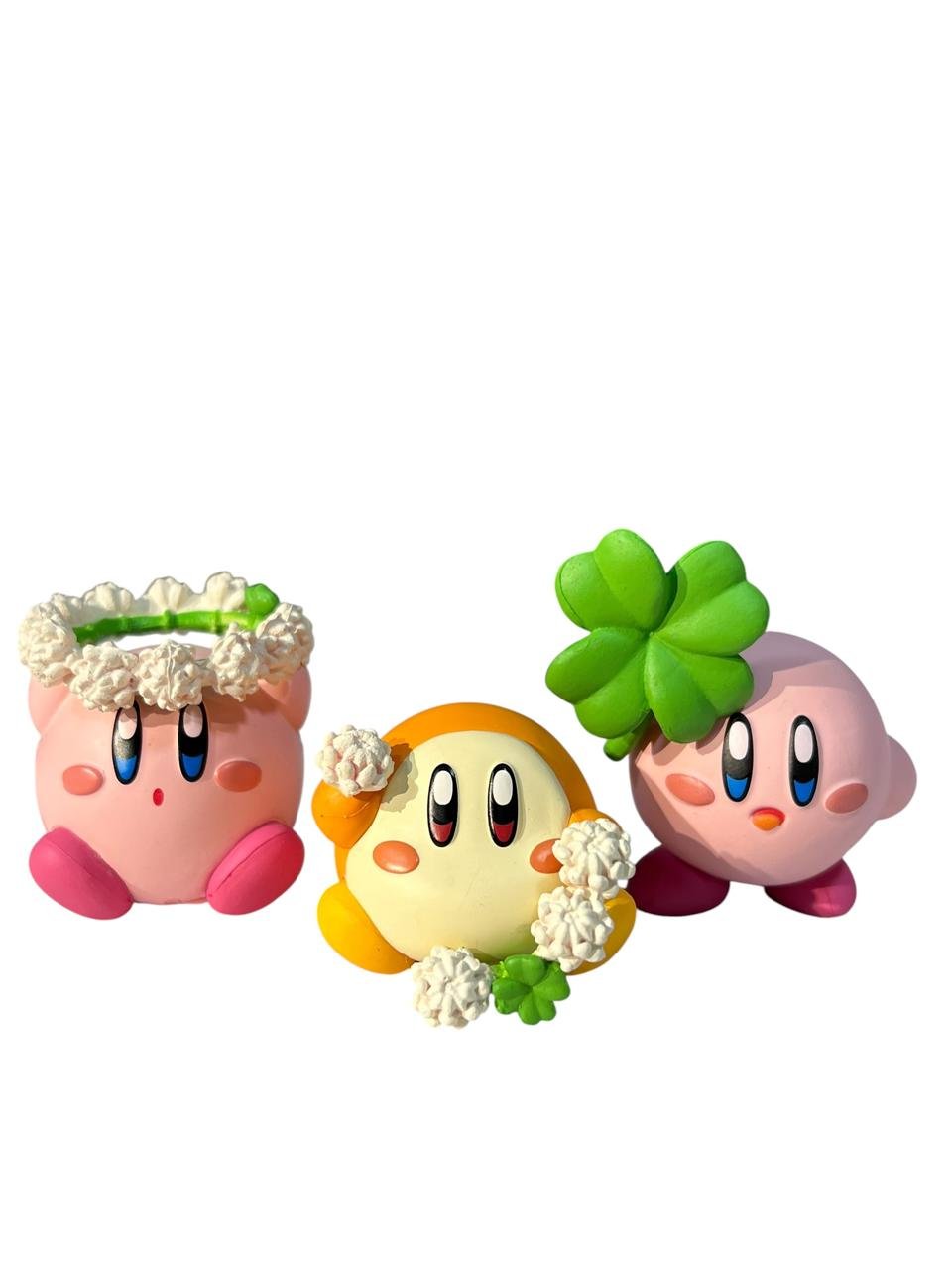 Figuras Coleccionables Mini Kirby X3 Plantas 4cm
