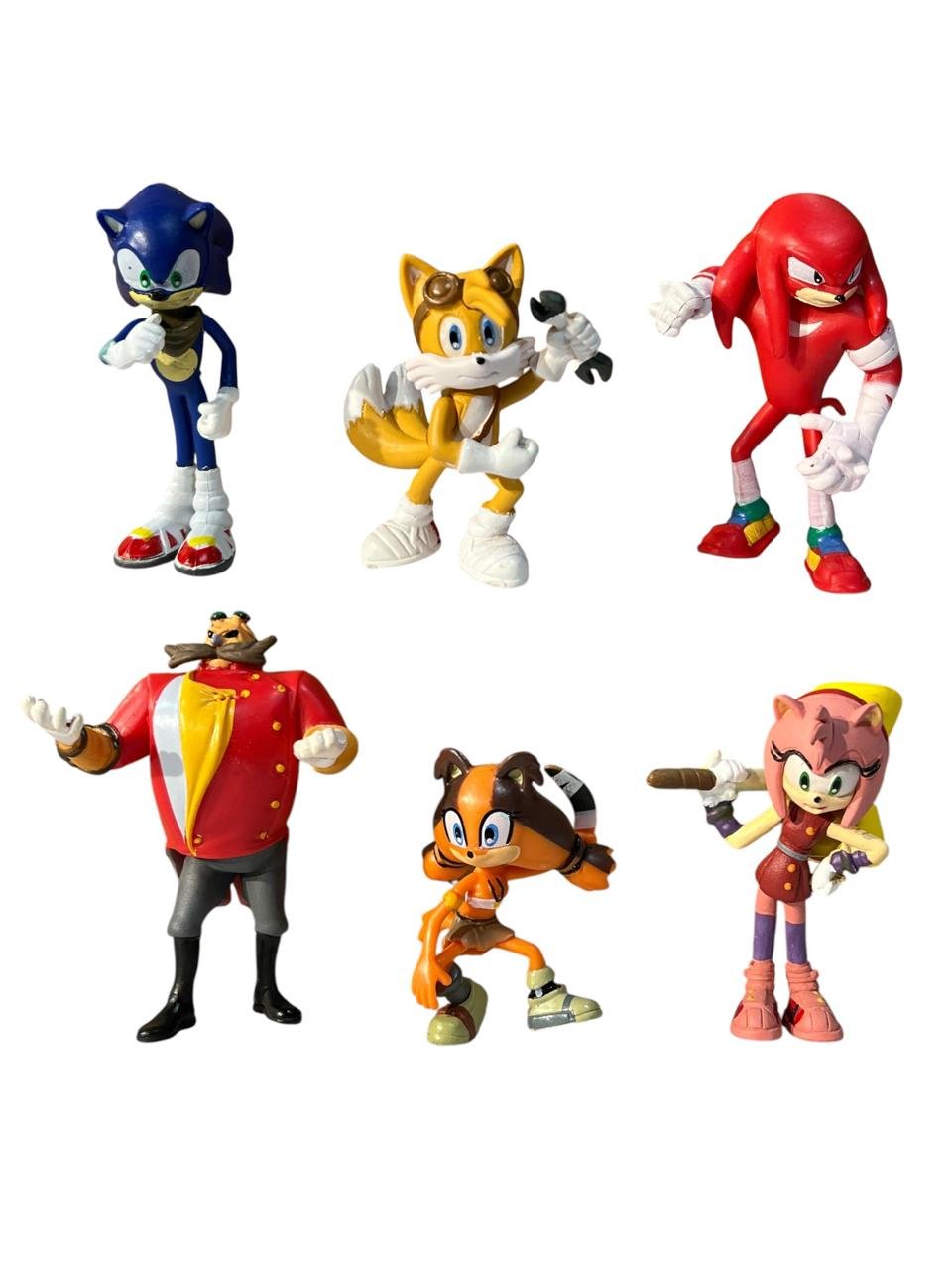 Figuras X 6 Sonic 7 Y 4 Cm Caja Azul