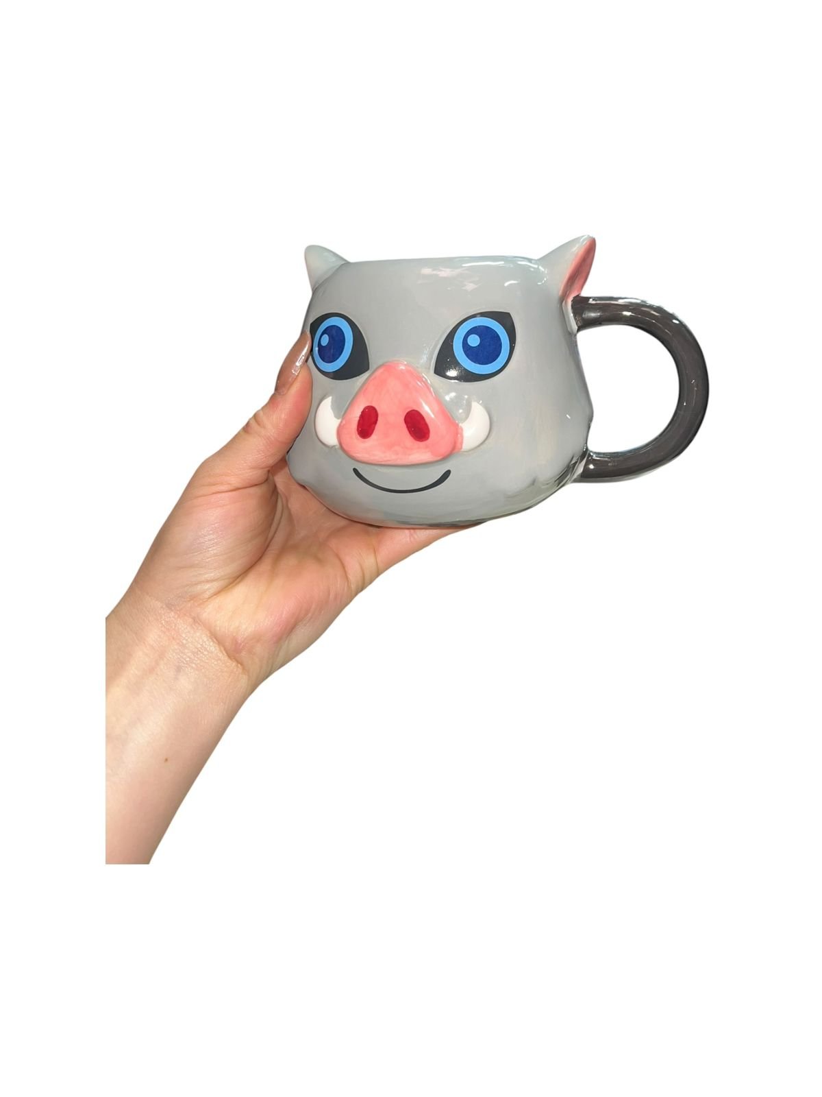 Mug Inosuke 18cm Demon Slayer Gris Inosuke Gris - Imagen 6
