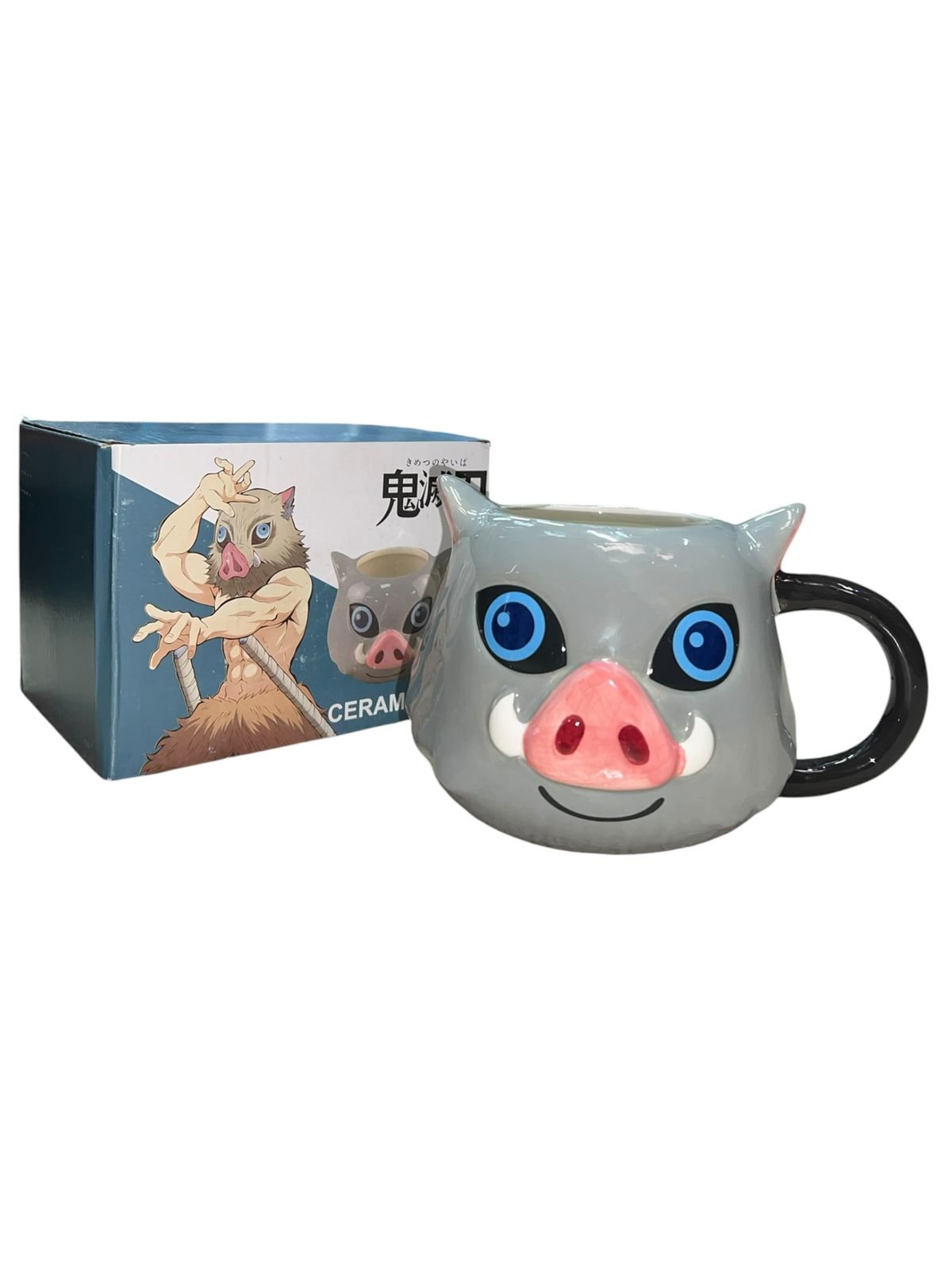 Mug Inosuke 18cm Demon Slayer Gris Inosuke Gris