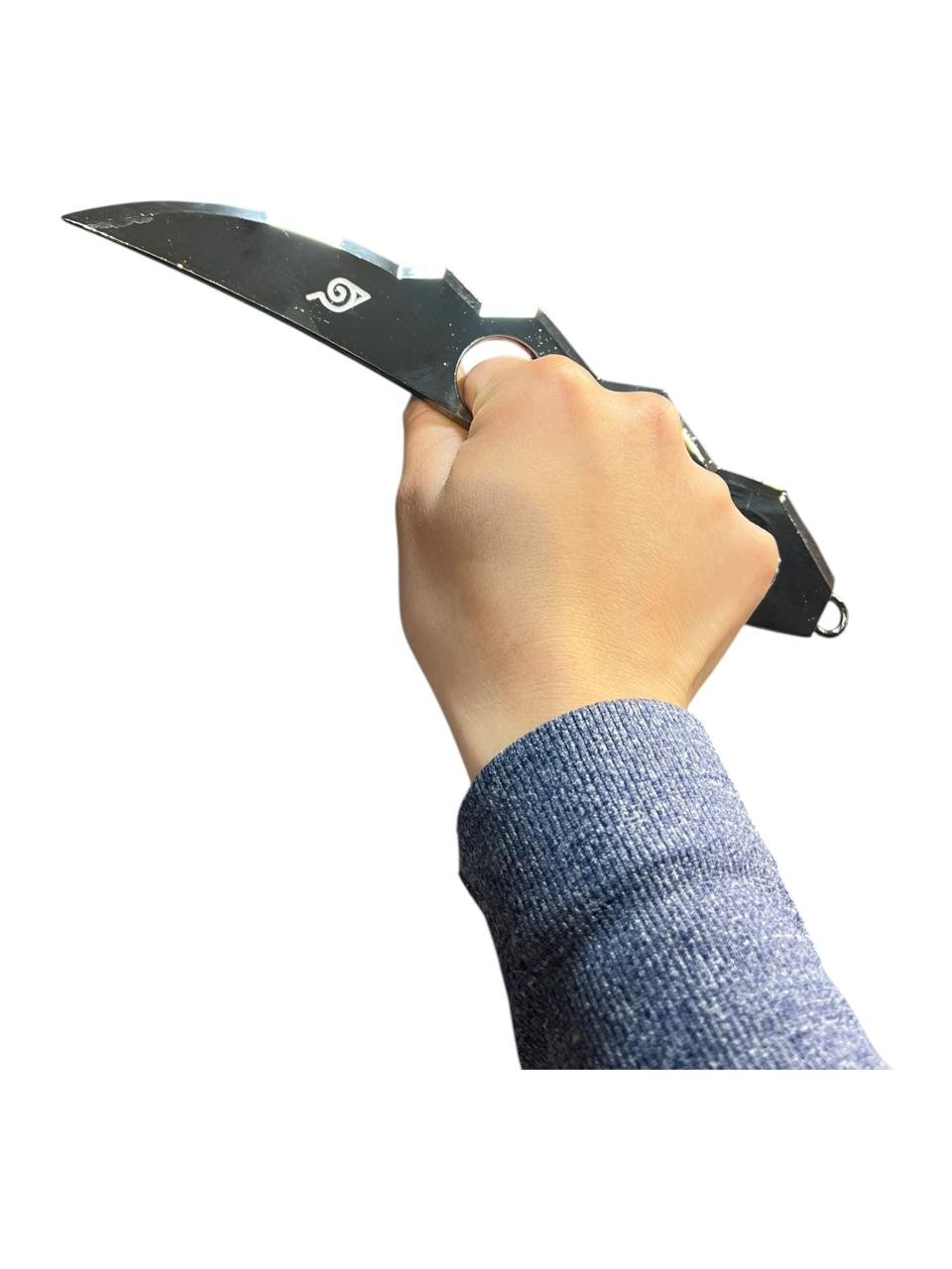 Set X6 Aldea De La Hoja Naruto Kunai Negro - Imagen 3