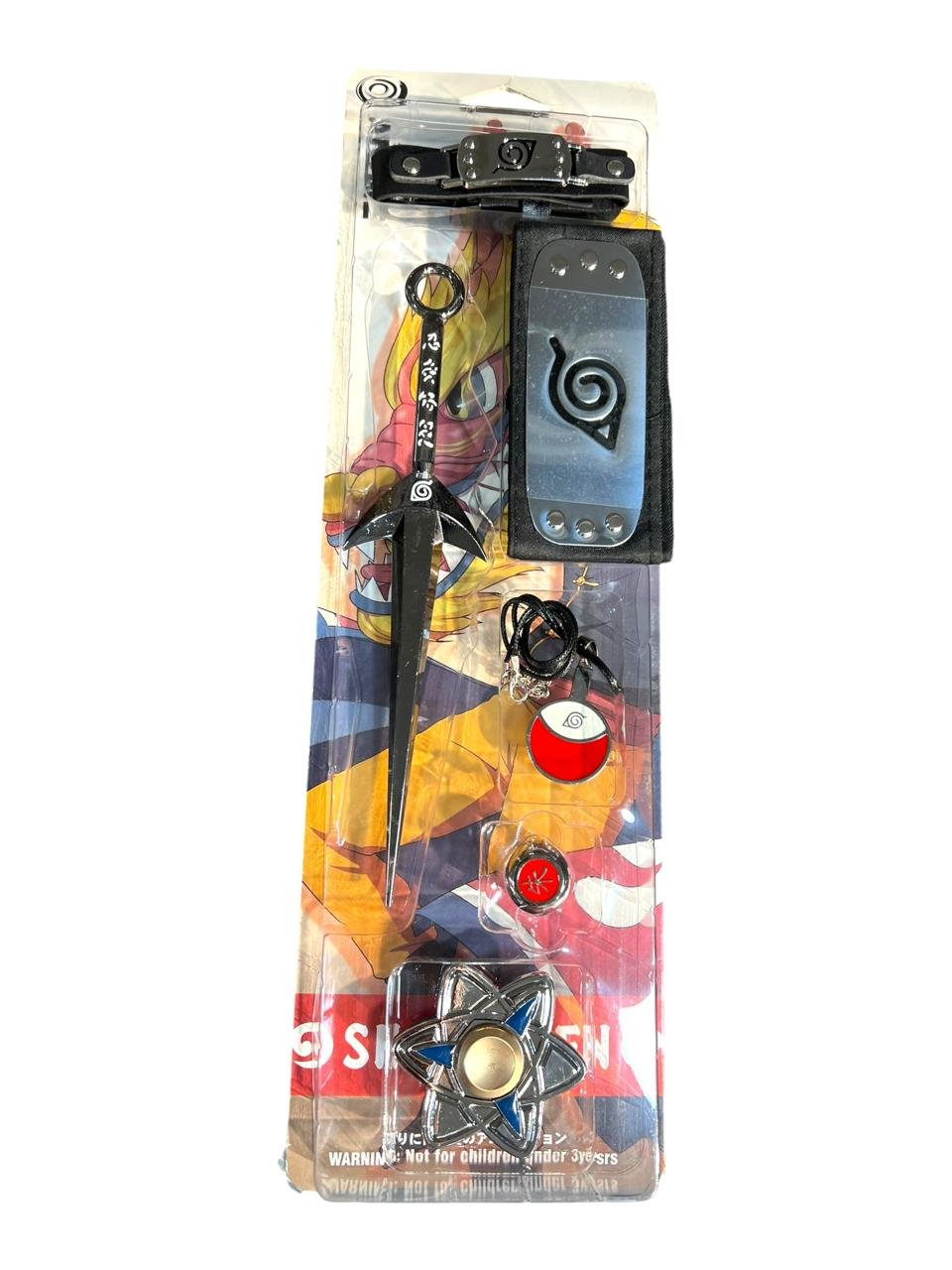 Set X6 Bandana -kunai-anillo Shinobi Naruto Shippuden - Imagen 5
