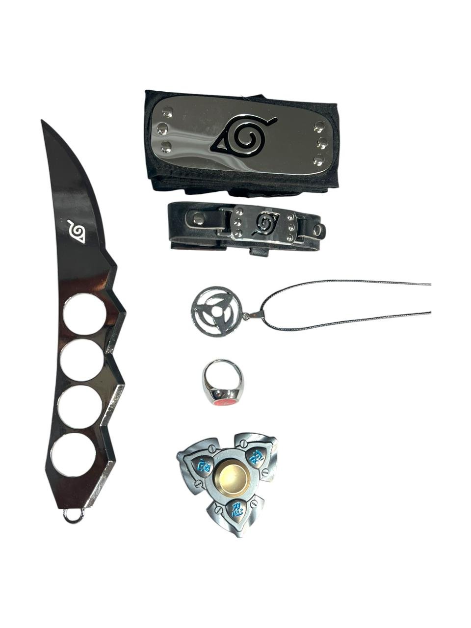 Set X6 Aldea De La Hoja Naruto Kunai Negro