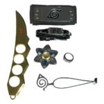 Set X6 Aldea De La Hoja Naruto Kunai Dorada 0.1