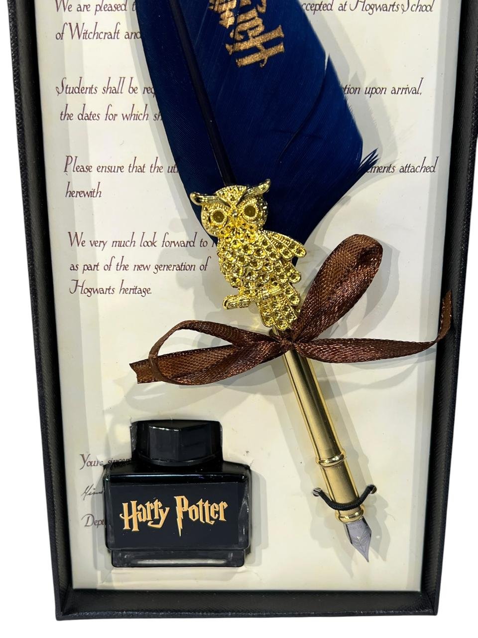 Pluma Para Escribir Con Estuche + Tinta Harry Potter - Imagen 4