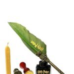 Set Bolígrafo Pluma+ Tinta+ Sellos+ Cera  Harry Potter Verde